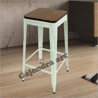 Iron Bar Stool Wood Top - Mango Wood, Various Shapes And Thickness | Durable, Easy To Clean, Eco-friendly, Uv Resistant, Alluring Design