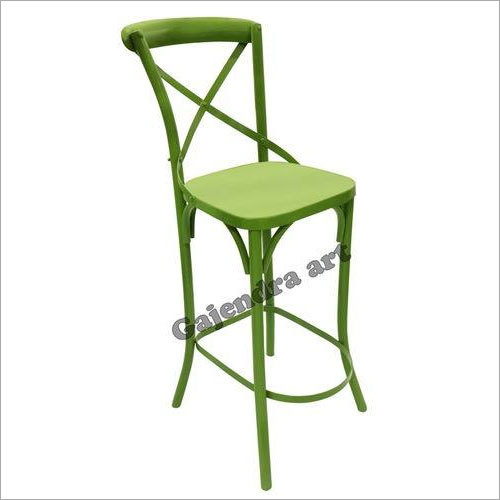 Gajendra Art Pipe Cross Back Bar Chair