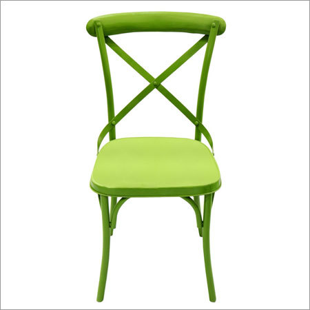 Green Cross Back Regular Chair