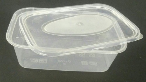 C-650 Food Tray - Plastic 176mm x 119mm x 55mm, Transparent Finish | Ideal for Food Presentation and Catering Solutions
