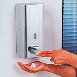 Liquid Soap Dispenser - Aluminum & Stainless Steel, 20-50 Inch Rectangular Design, Elegant and Durable Finish