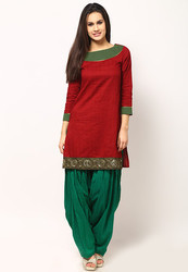 Cotton Patiala Readymade Suit