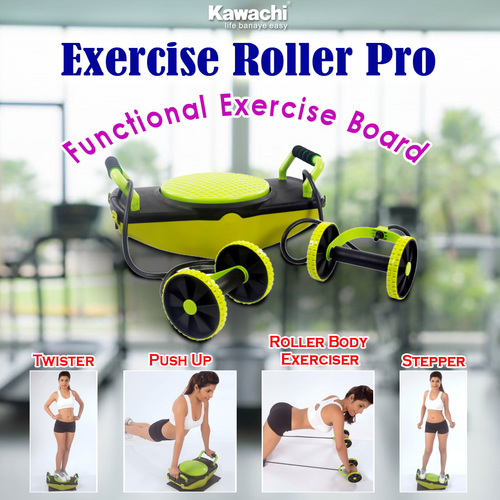 Kawachi Push up Twister Roller Stepper Sit ups AcA A 5 in 1 Fitness Board Exerciser - I62