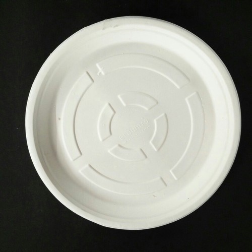 Ecoware 12 Inch Round Plate - Biodegradable White 1" Depth | 100% Compostable Microwavable Freezer Safe Sturdy for Large Events