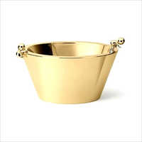 Brass Oval Serving Bowl