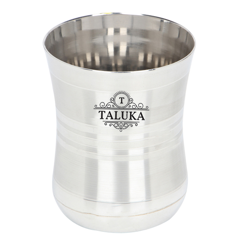 Stainless Steel Water Glass - 3" x 4", Silver, 400 ml Capacity | FDA Approved, BPA-Free, 100 g Each for Toxic-Free Drinking