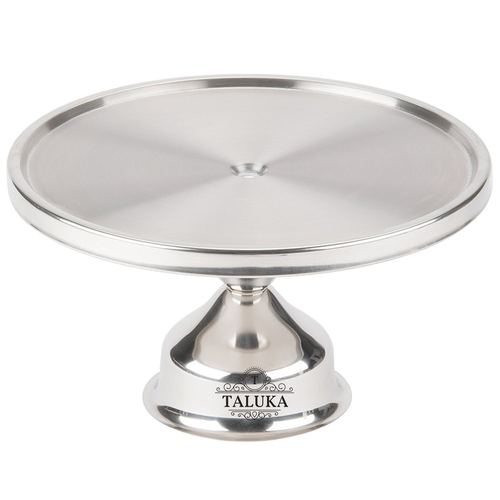 Stainless Steel Cake Stand - 13" x 1" Inch Diameter, Silver | Elegant Display for Cakes and Pastries, Durable and Long-Lasting Design