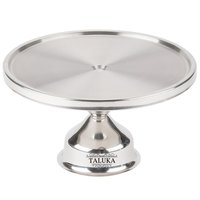 Stainless Steel Cake Stand - 13" X 1" Inch Diameter, Silver | Elegant Display For Cakes And Pastries, Durable And Long-lasting Design
