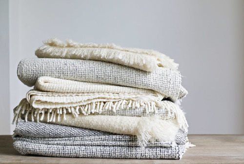 Cotton Blankets - Polyester Full Size, Multi Color, Plain Pattern | Non-Woven Style for Bath, Home, and Hospital Use
