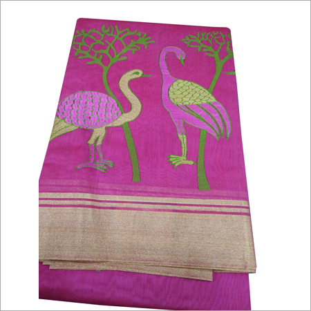 Handloom Cotton Sarees - 5.5 Meters Length, 1.2 Meters Width, Pink Color | Breathable, Comfortable, Lightweight, Handwoven Quality, Elegant Design