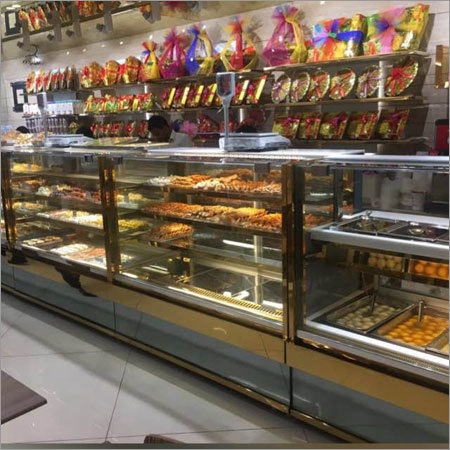 Glass Sweet Display Counter