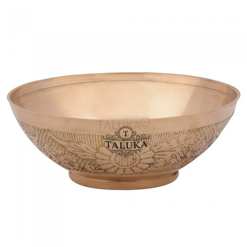 Brass Embossed Bowl - Brass, 5" x 2" Inch, Golden Color, Weight: 165 Grams | Elegant Design, Ideal for Home Decor & Gifting Occasions