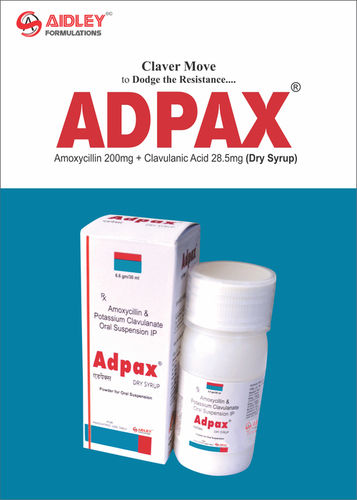 Dry Syrup Amoxycillin 200mg + Clavulanic Acid 28.5mg/5ml