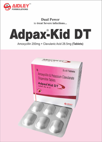 Tablet Amoxycillin -200mg + Clavulaniate Potassium-28.5mg