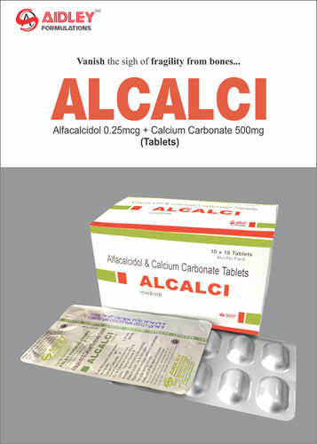 Tablet Calcium Carbonate 200mg + Alfacalcidol 0.25mcg