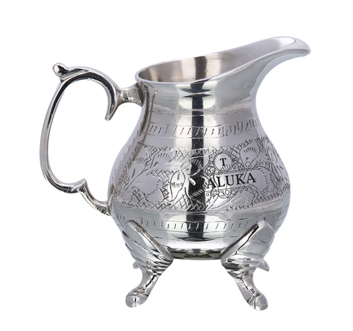 Brass Royal Tea Pot Without Lid - Brass Material, Height: 4.7" Inch, Diameter: 4.0" Inch, Volume: 400 ML, Weight: 350 Grams , Elegant Design for Home Decor & Unique Gift Idea for Occasions