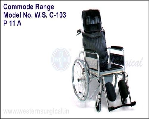 Stainsteel Wheel Chair (Commode Range)