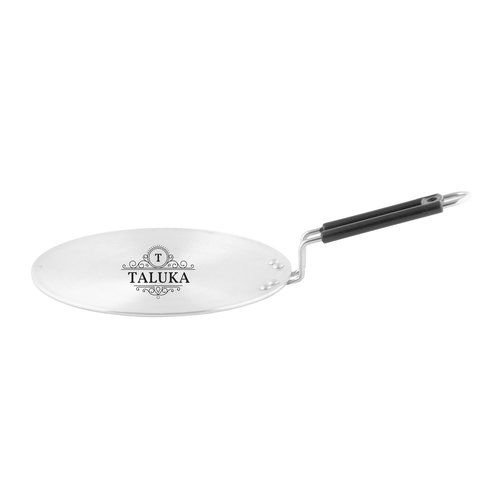 Aluminium Induction Tawa - 11 Inches Diameter, Silver Color | High Gauge Aluminium, Sturdy Bakelite Handle, Compatible with Gas and Induction Stoves