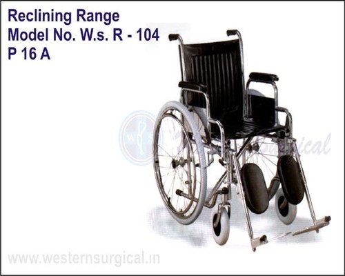 Stainsteel Wheel Chair (Reclining Range)
