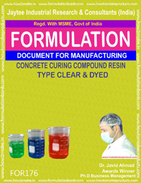 Concrete Curing Compound - Clear Resin Formula Document | Instant Download, Email Delivery, Pressure Sensitive Adhesive Guide