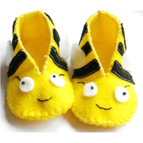 Yellow Beautiful Baby Booties