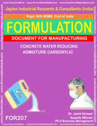 Construction Admixture Formulas