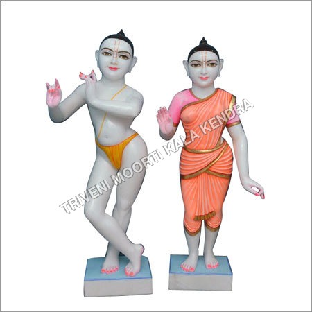 Marble Radha Krishna Statue