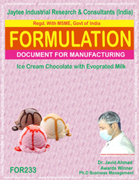 formula for ice-cream chocolate with evaporated milk making