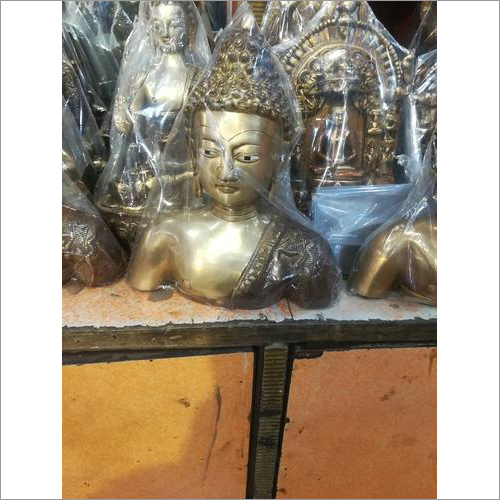 Brass Buddha Head idol By THE DREAMY DESIGNS