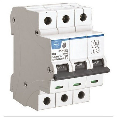 White Miniature Circuit Breaker