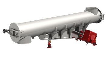 Sliver And Red Electro Drive Unit Vibrating Feeder