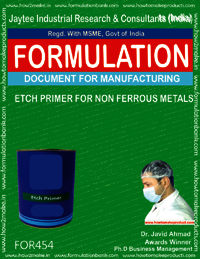 Etch Primer For Non Ferrous Metals - Formulation 454 | Downloadable E-book With Instant Email Delivery, Includes Payment Instructions
