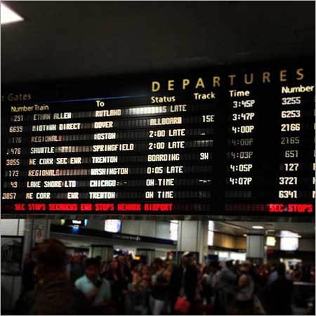 Airport Led Departure Board Application: Advertisements