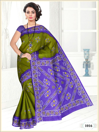 Block Printed Cotton Fancy Sarees