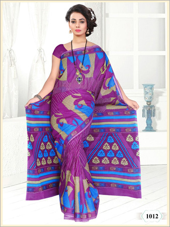 Ladies Block Printed Cotton Sarees