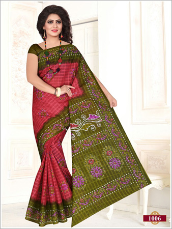 Block Printed Cotton Sarees