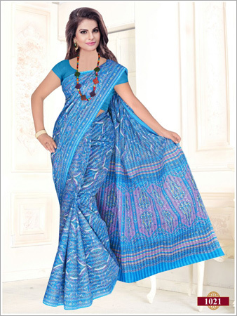 Block Printed Fancy Sarees