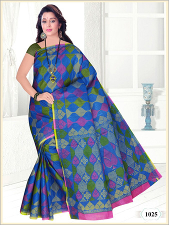 Cotton Kalamkari Printed Saree