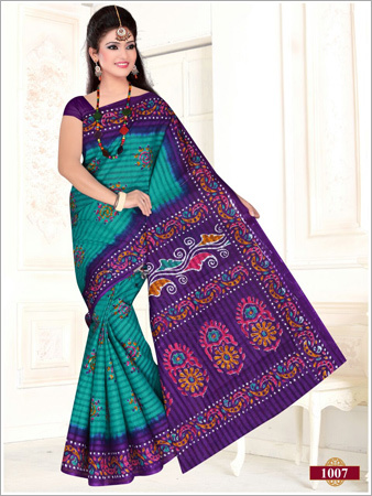 Ladies Designer Print Cotton Sarees