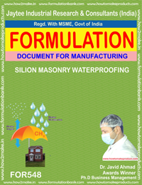 Silicon Masonry Waterproofing - Formula 548 Document File, Instant Downloadable E-book with Email Delivery Option