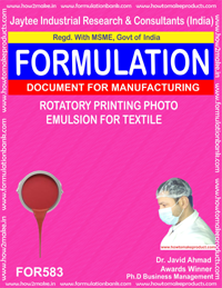 Rotatory printing photo emulsion for textiles