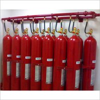 Inert Gas Flooding System - 45 Kg Capacity, Red Mild Steel | Automatic Fire Suppression, Low Installation Cost, Safe And Natural Extinguishing Solution
