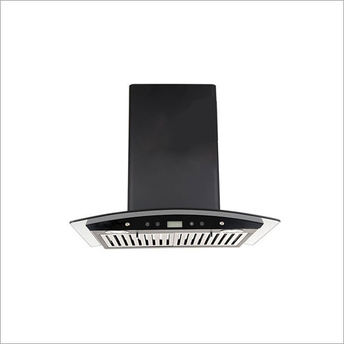 Black Glass Kitchen Chimney