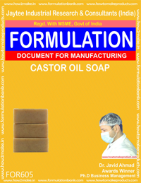Castor Oil Soap - Formula 605 Downloadable E-Book for Quick Manufacturing Process and Recipe Guide