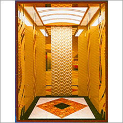 Mirror Etched Elevator Cabin