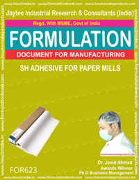 SH Adhesive for Paper Mills - Formula 623 Document File | Instant Download Multiple Payment Options E-Book Format