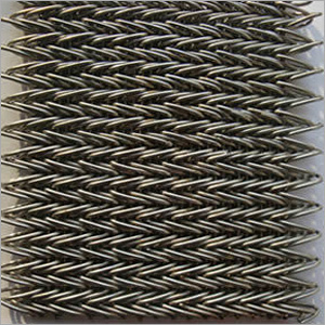 Silver Cord Weave Wire Mesh Belt