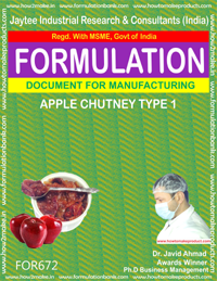 Chutnies & Pickles Recipe Formulations