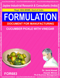 Chutnies & Pickles Recipe Formulations