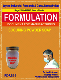 Scouring Powder Soap Cake - Semi Boiled Formulation | Instant Downloadable Document, Easy Payment Options, Textiles Stain Remover Guide